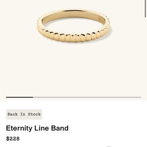 Mejuri Gold Eternity Line Band